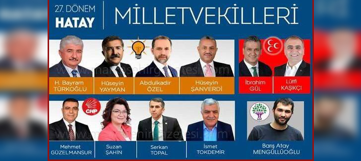 İşte Hatay’ın 11 Vekili..