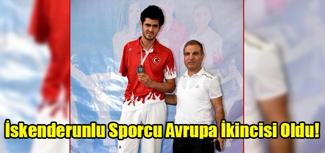 İskenderunlu Sporcu Avrupa İkincisi Oldu!
