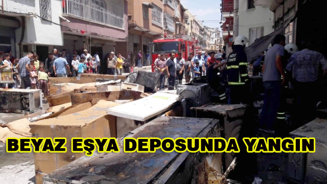 Beyaz Eşya Deposunda Yangın.