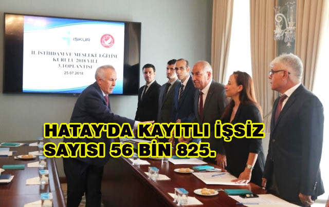 Hatay’da Kayıtlı İşsiz Sayısı 56 Bin 825.