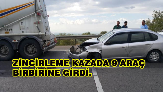 Hatay’da Zincirleme Kazada 9 Araç Birbirine Girdi.
