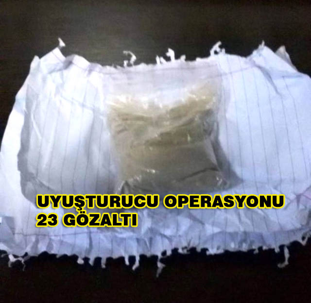 İskenderun’da Uyuşturucu Operasyonları: 23 Gözaltı