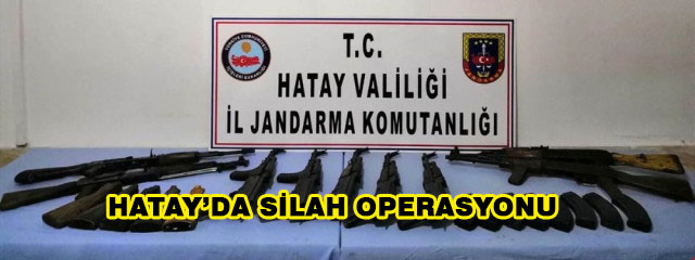 Hatay’da Uzun Namlulu Silah Operasyonu
