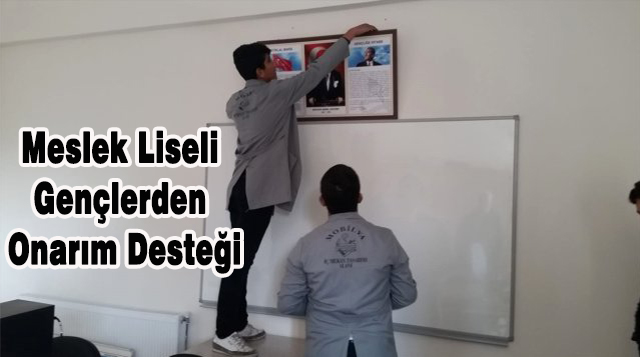 Meslek Liseli Gençlerden Onarım Desteği