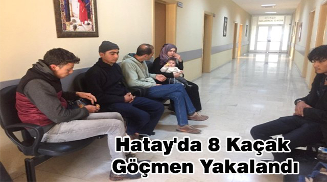 Hatay’da 8 Kaçak Göçmen Yakalandı
