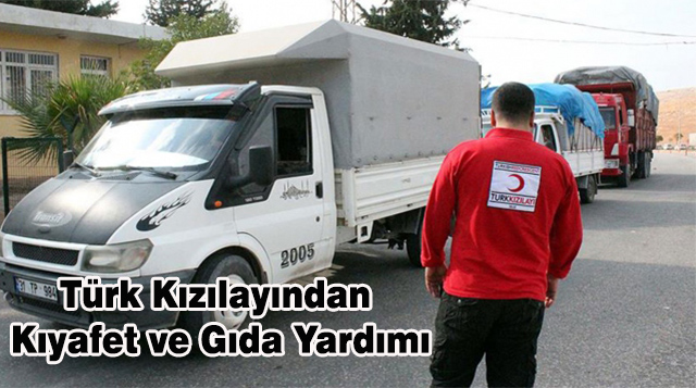 Türk Kızılayından Kıyafet ve Gıda Yardımı