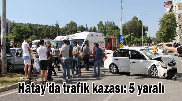 Hatay’da trafik kazası: 5 yaralı
