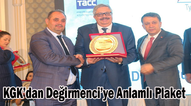 KGK’dan Değirmenci’ye Anlamlı Plaket