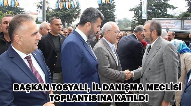BAŞKAN TOSYALI, İL DANIŞMA MECLİSİ TOPLANTISINA KATILDI