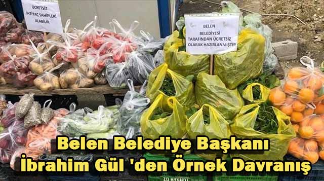 Belen Belediye Başkanı İbrahim Gül ‘den Örnek Davranış