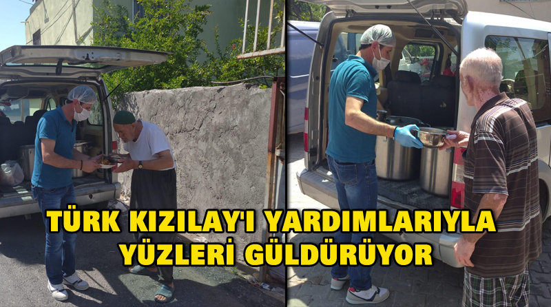 TÜRK KIZILAY’I YARDIMLARIYLA YÜZLERİ GÜLDÜRÜYOR