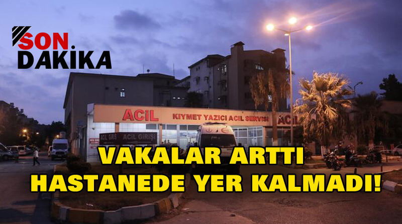 VAKALAR ARTTI, HASTANEDE YER KALMADI!