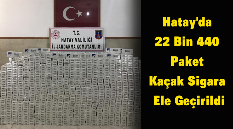 Hatay’da 22 Bin 440 Paket Kaçak Sigara Ele Geçirildi