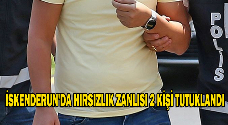 İSKENDERUN’DA HIRSIZLIK ZANLISI 2 KİŞİ TUTUKLANDI
