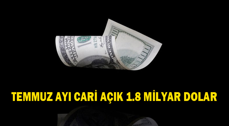 TEMMUZ AYI CARİ AÇIK 1.8 MİLYAR DOLAR