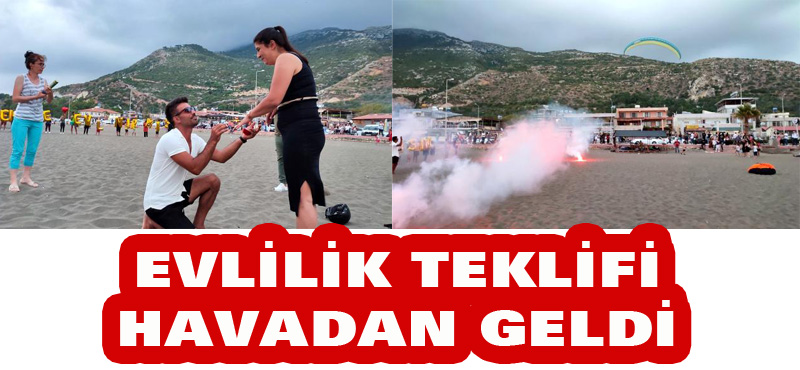 EVLİLİK TEKLİFİ HAVADAN GELDİ