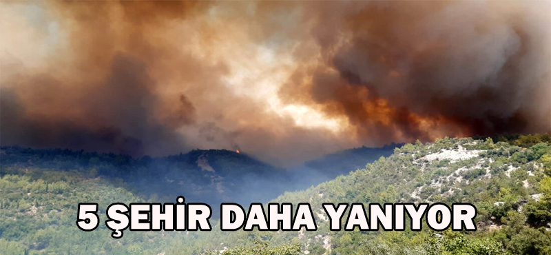 5 ŞEHİR DAHA YANIYOR!