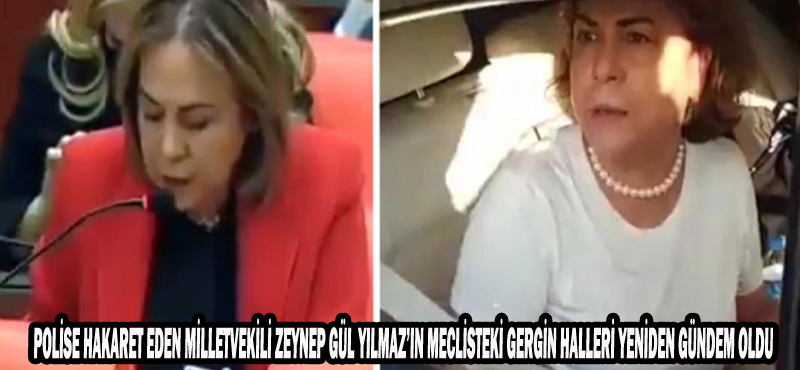 POLİSE HAKARET EDEN ZEYNEP GÜL YILMAZ’IN MECLİSTEKİ GERGİN HALLERİ YENİDEN GÜNDEM OLDU