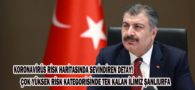 KORONAVİRÜS RİSK HARİTASINDA SEVİNDİREN DETAY