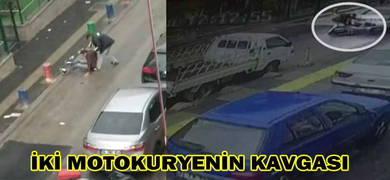 İKİ MOTOKURYENİN KAVGASI