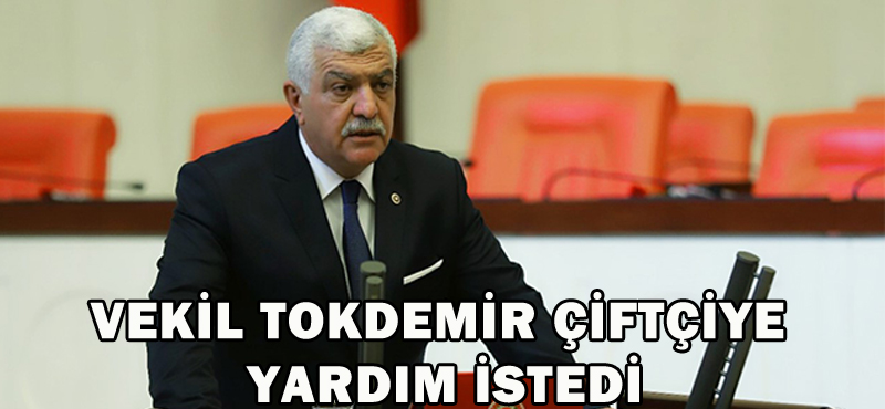 VEKİL TOKDEMİR ÇİFTÇİYE YARDIM İSTEDİ