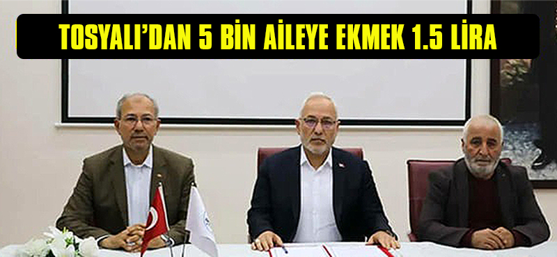 Tosyalı’dan 5 Bin Aileye Ekmek 1.5 Lira