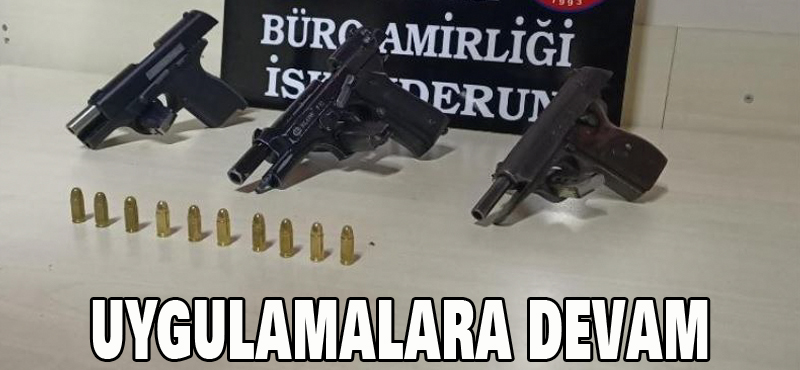 Uygulamalara devam