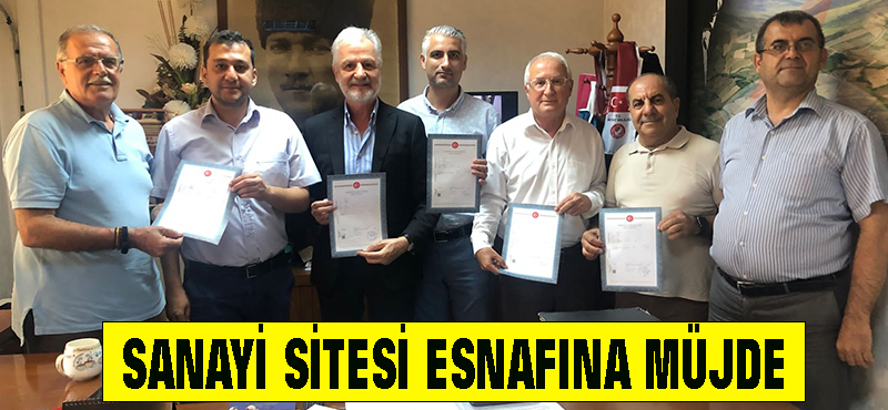 Sanayi sitesi esnafına müjde