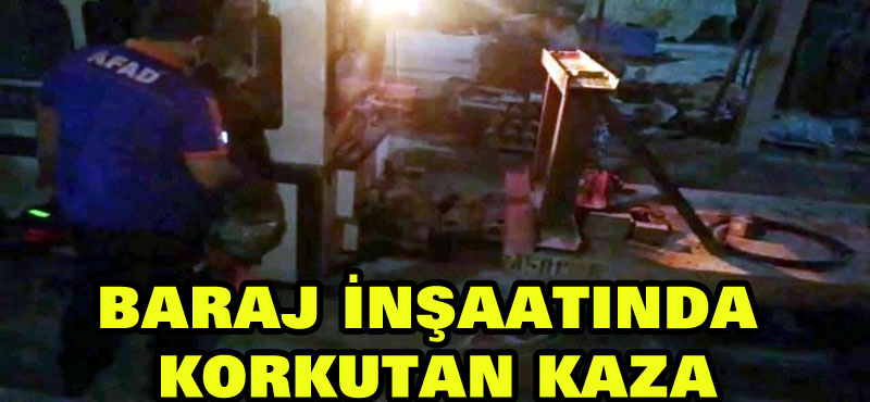 Diyarbakır’da baraj inşaatında korkutan kaza!