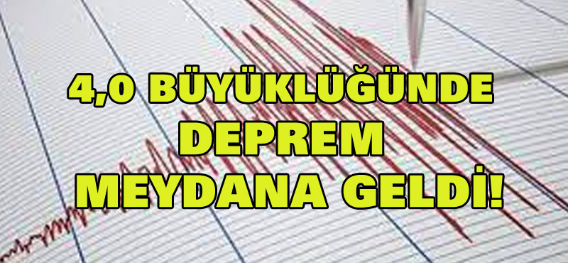 Datça’da açıklarında 4 büyüklüğünde deprem meydana geldi!