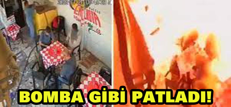 Bomba gibi patlayan yakıt tankı ortalığı savaş alanına çevirdi!