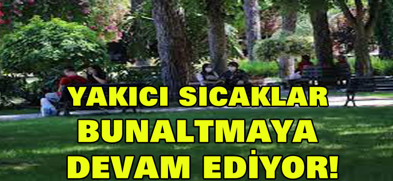 Termometreler 36 dereceyi gösterdi, sıcaktan bunalanlar kendilerini parklara attı!