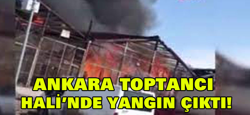 Ankara Toptancı Hali’nde yangın çıktı!