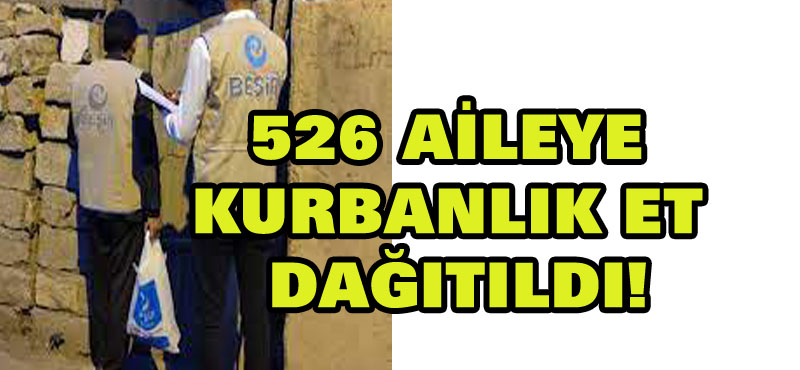 Elazığ’da 526 aileye kurbanlık et dağıtıldı!