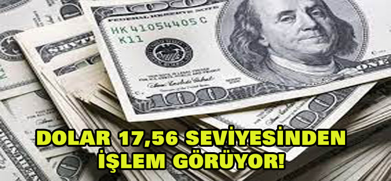 Dolar/TL, 17,56 seviyesinden işlem görüyor!