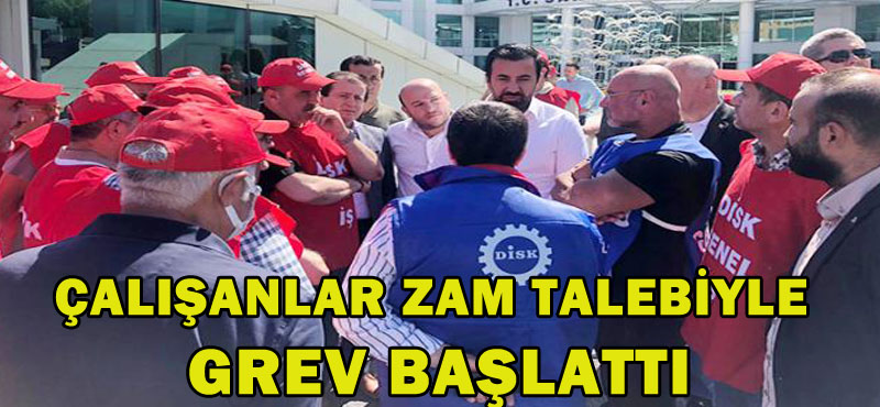 Sarıyer Belediyesi çalışanları zam talebiyle grev başlattı