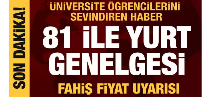 Üniversite öğrencileri için genelge