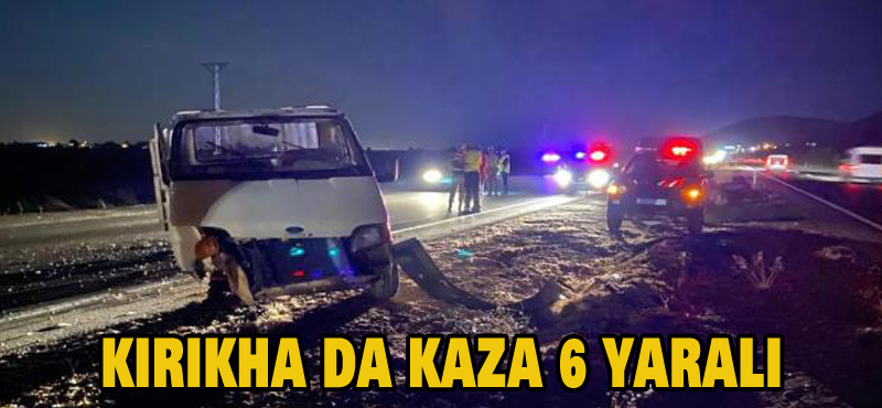 Kırıhan da kaza 6yaralı