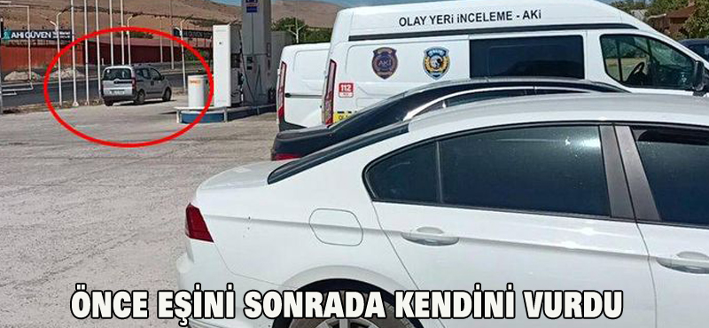 Önce eşini sonra da kendini vurdu