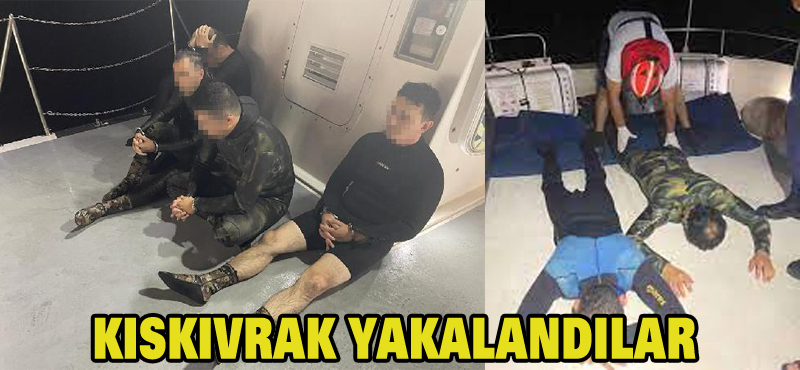 Kıskıvrak yakalandılar