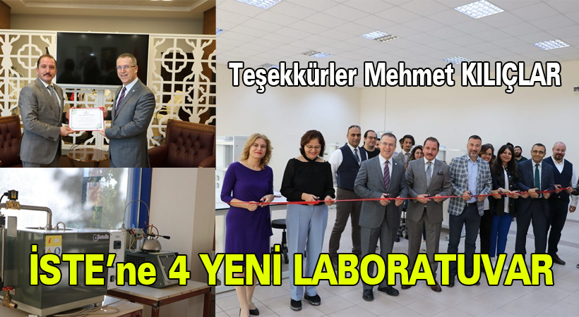İSTE’ne 4 yeni laboratuvar