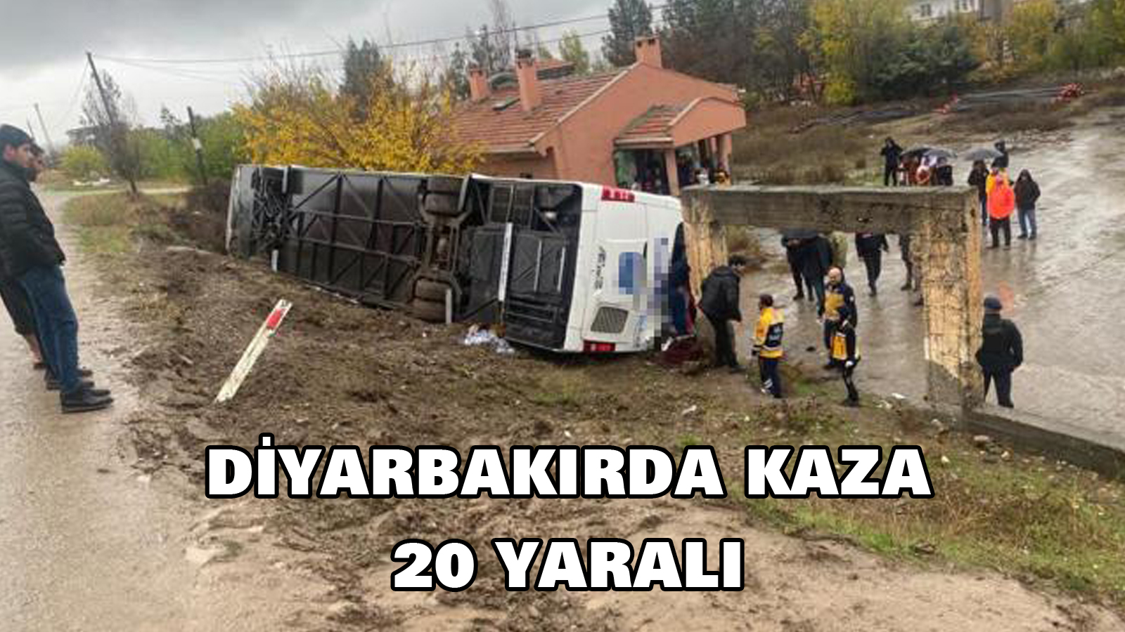 Diyarbakır’da kaza 20 yaralı
