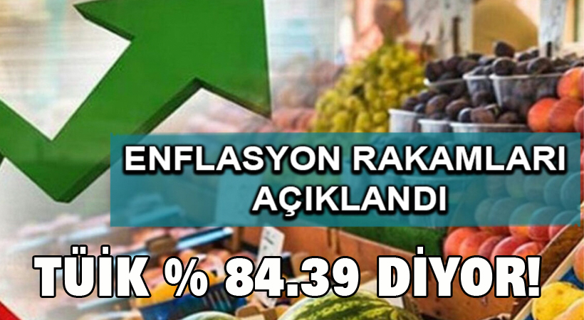 TÜİK % 84.39 diyor!