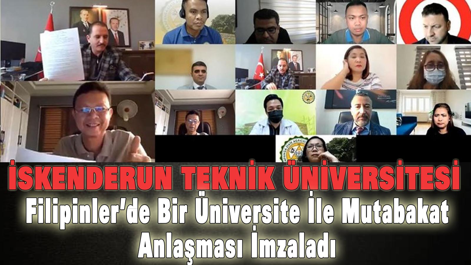 İskenderun Teknik Üniversitesi Filipinler’de bir üniversite ile mutabakat anlaşması imzaladı