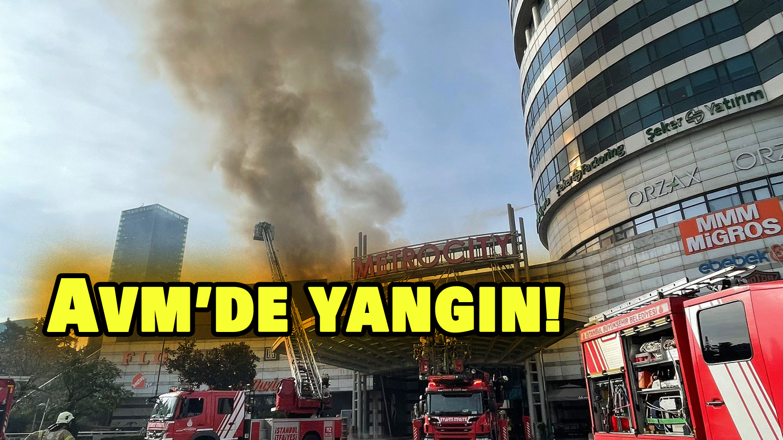 Avm’de yangın!