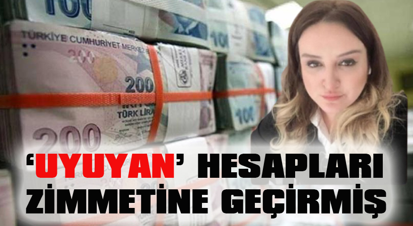 Uyuyan hesapları zimmetine geçirmiş