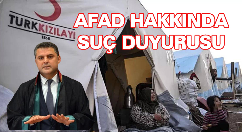 AFAD hakkında suç duyurusu