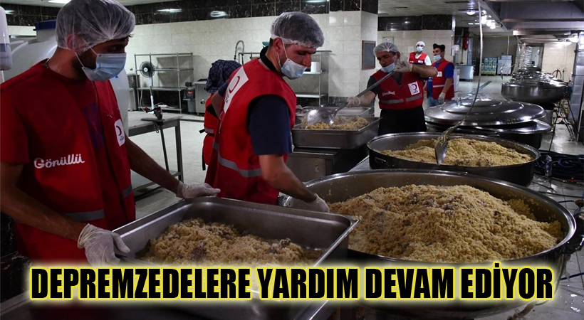 Türk Kızılayı’nın Hatay’da depremzedelere yardımı devam ediyor.