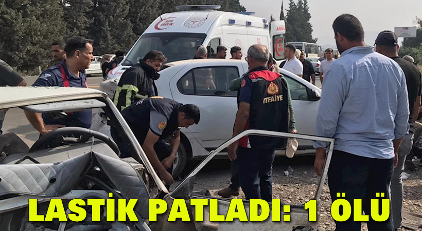 Lastik patladı: 1 ölü