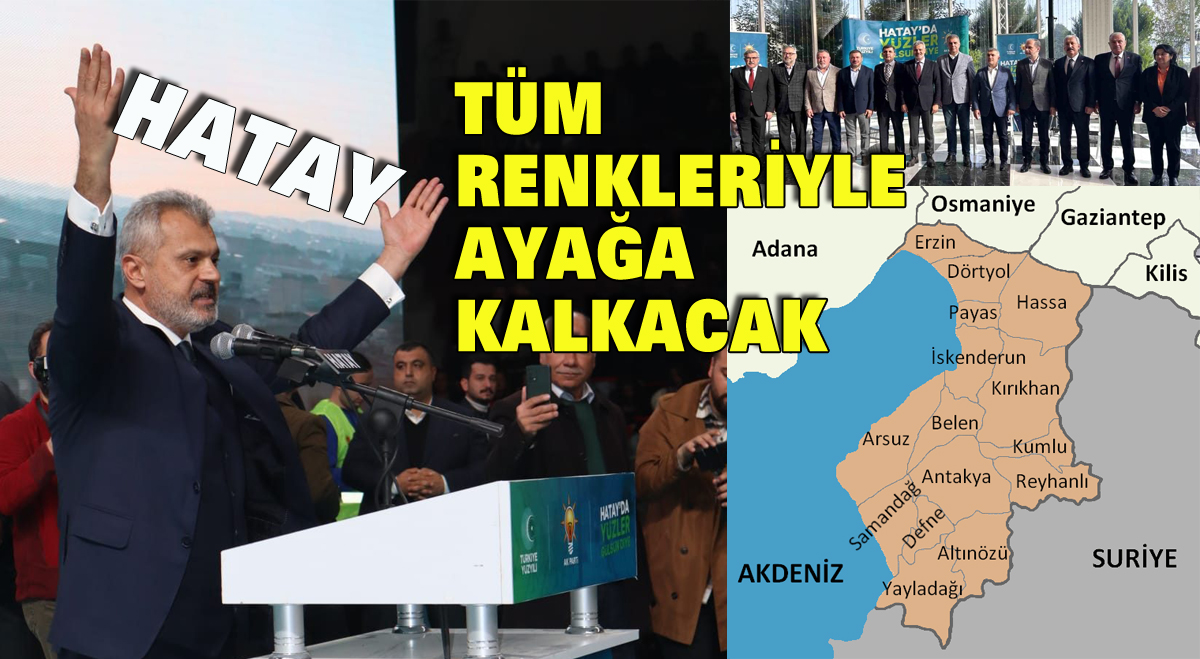 Hatay tüm renkleriyle ayağa kalkacak